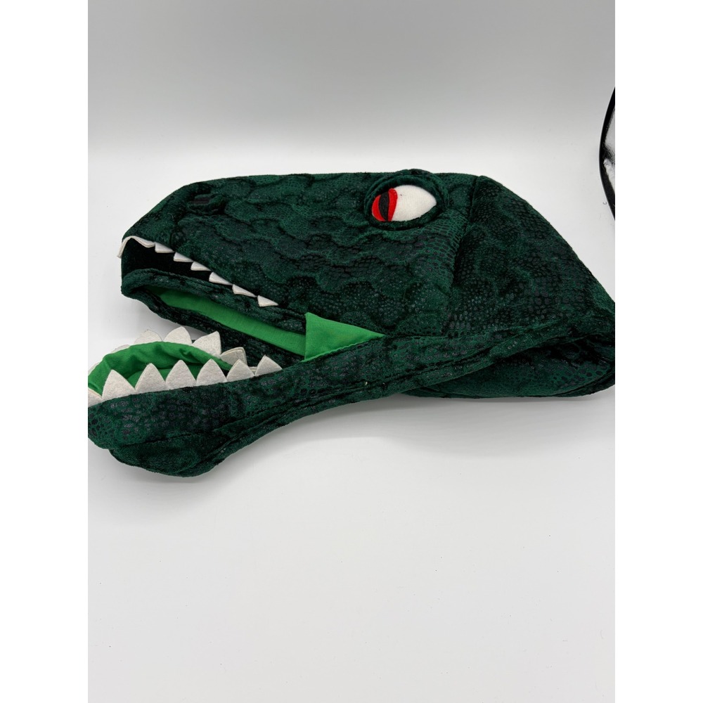 Elope Green Dinosaur Plush Hat T-Rex Raptor Costume Headpiece Size Adjuster